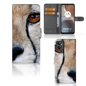 Motorola Moto G32 Telefoonhoesje met Pasjes Cheetah