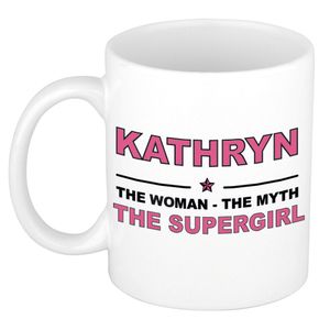 Kathryn The woman, The myth the supergirl cadeau koffie mok / thee beker 300 ml