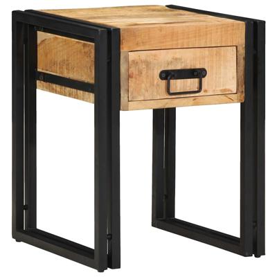 Bijzettafel Anders 40 x 40 x 50 cm Massief mango-hout en metaal