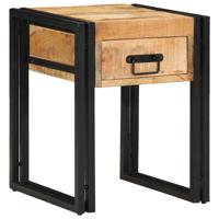 Bijzettafel Anders 40 x 40 x 50 cm Massief mango-hout en metaal
