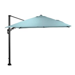 Garden Impressions Hawaii Deluxe zweefparasol 300x300 cm - frame donker grijs - doek mint grijs