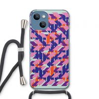 Skew Blush 3: iPhone 13 mini Transparant Hoesje met koord