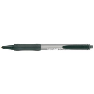 12x Bic Soft Feel balpen zwart medium