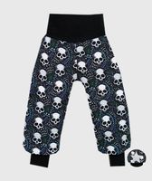 Waterproof Softshell Pants Skulls Black - thumbnail