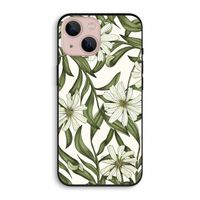Wit bloemenpatroon: iPhone 13 Biologisch afbreekbaar hoesje