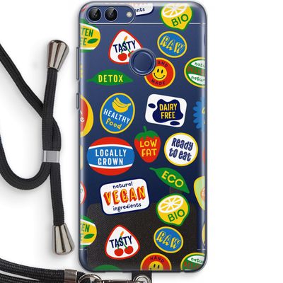 Fruitsticker: Huawei P Smart (2018) Transparant Hoesje met koord