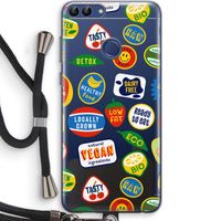 Fruitsticker: Huawei P Smart (2018) Transparant Hoesje met koord