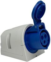 Enzo cee 3p/16a/230v opbouw wcd blauw - 6315130