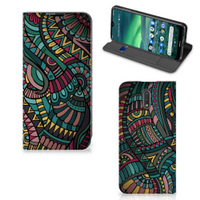 Nokia 2.3 Hoesje met Magneet Aztec - thumbnail