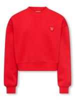 Kids ONLY winter sweater meisjes - rood - KogEvelisa - cropped fit