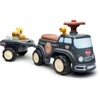 FALK - Food Truck Carrier - stoel die open kan, stuur met claxon, aanhanger en accessoires
