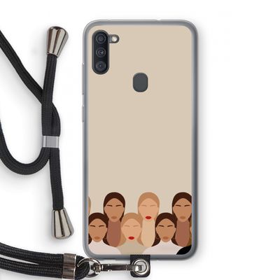 Girls girls girls: Samsung Galaxy A11 Transparant Hoesje met koord