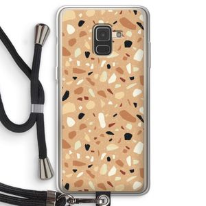 Terrazzo N°17: Samsung Galaxy A8 (2018) Transparant Hoesje met koord