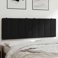 Hoofdbordkussen 140 cm fluweel zwart
