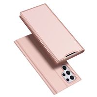 Dux Ducis - Slim bookcase hoes - Samsung Galaxy S22 Ultra - Rose Goud Dux Ducis - Slim bookcase hoes - Samsung Galaxy S22 Ultra - Rose Goud