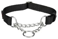 TRIXIE HALSBAND HOND PREMIUM CHOKER ZWART 30-40X1,5 CM - thumbnail