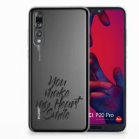 Huawei P20 Pro | Siliconen hoesje | met naam Heart Smile