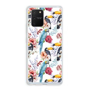 Bloemen tukan: Samsung Galaxy S10 Lite Transparant Hoesje