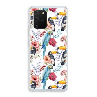Bloemen tukan: Samsung Galaxy S10 Lite Transparant Hoesje