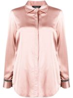 Fabiana Filippi chemise en satin à manches longues - Rose