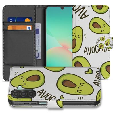 Samsung Galaxy A17 Avocado Hoesje Groen Met 3 Pasjes TPU Samsung Galaxy A17 Avocado Hoesje Groen Met 3 Pasjes TPU