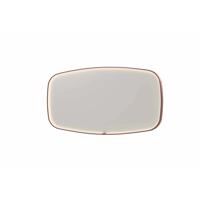Spiegel INK SP31 160x4x80 cm incl. LED-verlichting en Spiegelverwarming Geborsteld Koper