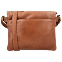 Vilenca Leren Schoudertas Nova Cognac