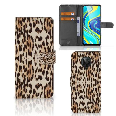 Xiaomi Redmi Note 9 Pro | Note 9S | Telefoonhoesje | Met pasjeshouder | Leopard