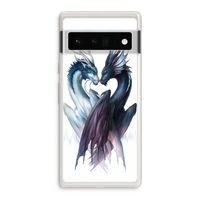 Yin Yang Dragons: Google Pixel 6 Pro Transparant Hoesje