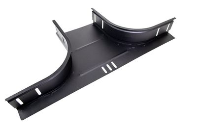 Aftakstuk 150mm kabelgoot 10083 zwart structuur Trayco