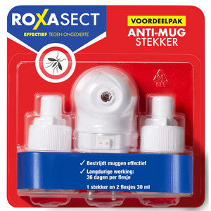 Roxasect Voordeelpak Anti-Mug Stekker + 2 Navullingen