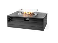 Happy Cocooning: Vuurtafel Aluminium Rechthoek - Antraciet