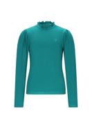 NoNo winter jersey t-shirt meisjes - groen - Koss - rib, ecovero