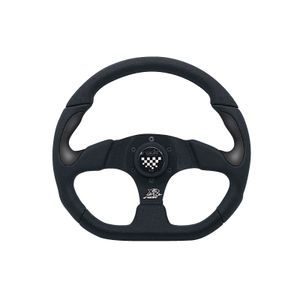 Simoni Racing Sportstuur X2 Poly/Pelle 'Formula' 330mm - Zwart SRX233PIN