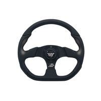 Simoni Racing Sportstuur X2 Poly/Pelle 'Formula' 330mm - Zwart SRX233PIN