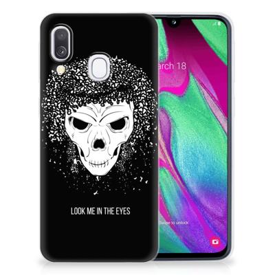 Silicone Back Case Samsung Galaxy A40 Skull Hair Silicone Back Case Samsung Galaxy A40 Skull Hair