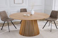 Ronde eettafel VALHALLA WOOD 140cm naturel eiken - 43431 - thumbnail