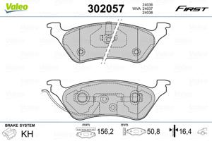 Valeo Remblokset 302057