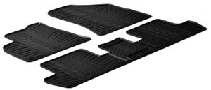 Rubbermatten passend voor Peugeot 3008/5008 2009- (T-Design 5-delig + montageclips) GL0154