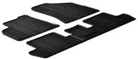 Rubbermatten passend voor Peugeot 3008/5008 2009- (T-Design 5-delig + montageclips) GL0154 - thumbnail