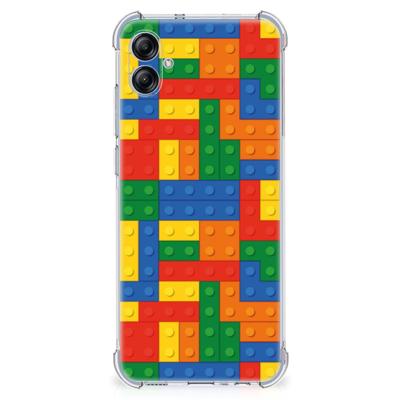 Samsung Galaxy A04e Doorzichtige Silicone Hoesje Blokken Samsung Galaxy A04e Doorzichtige Silicone Hoesje Blokken