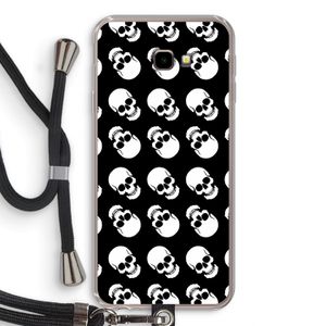 Musketon Skulls: Samsung Galaxy J4 Plus Transparant Hoesje met koord