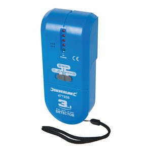 Silverline 3-in-1 detector, compact | 1 x  9 V batterij (PP3) - 477936