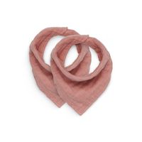 Jollein slab bandana Wrinkled Cotton Rosewood (2-pack) Maat - thumbnail