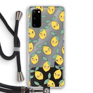 Citroenen: Samsung Galaxy S20 Transparant Hoesje met koord