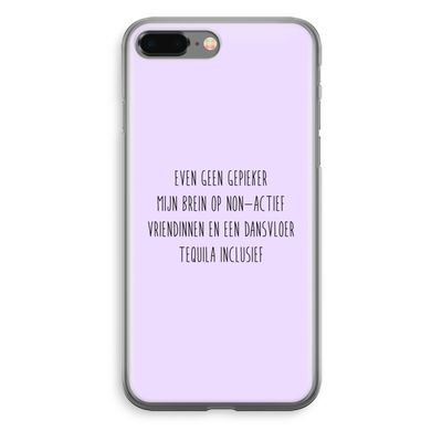 Tequila: iPhone 8 Plus Transparant Hoesje