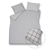 Vandyck Flanel Dundee blue ink dekbedovertrek