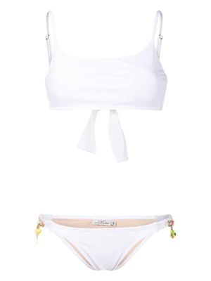 Amir Slama bikini à perles - Blanc