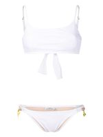 Amir Slama x Cesca Civita bikini à ornements - Blanc