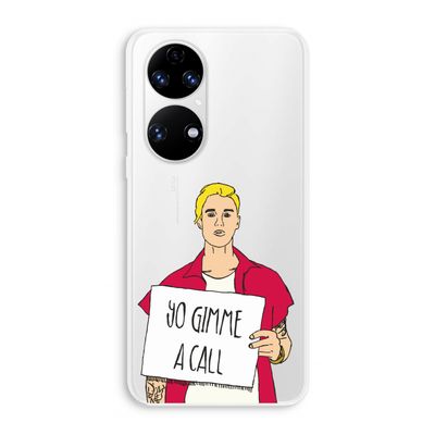 Gimme a call: Huawei P50 Transparant Hoesje